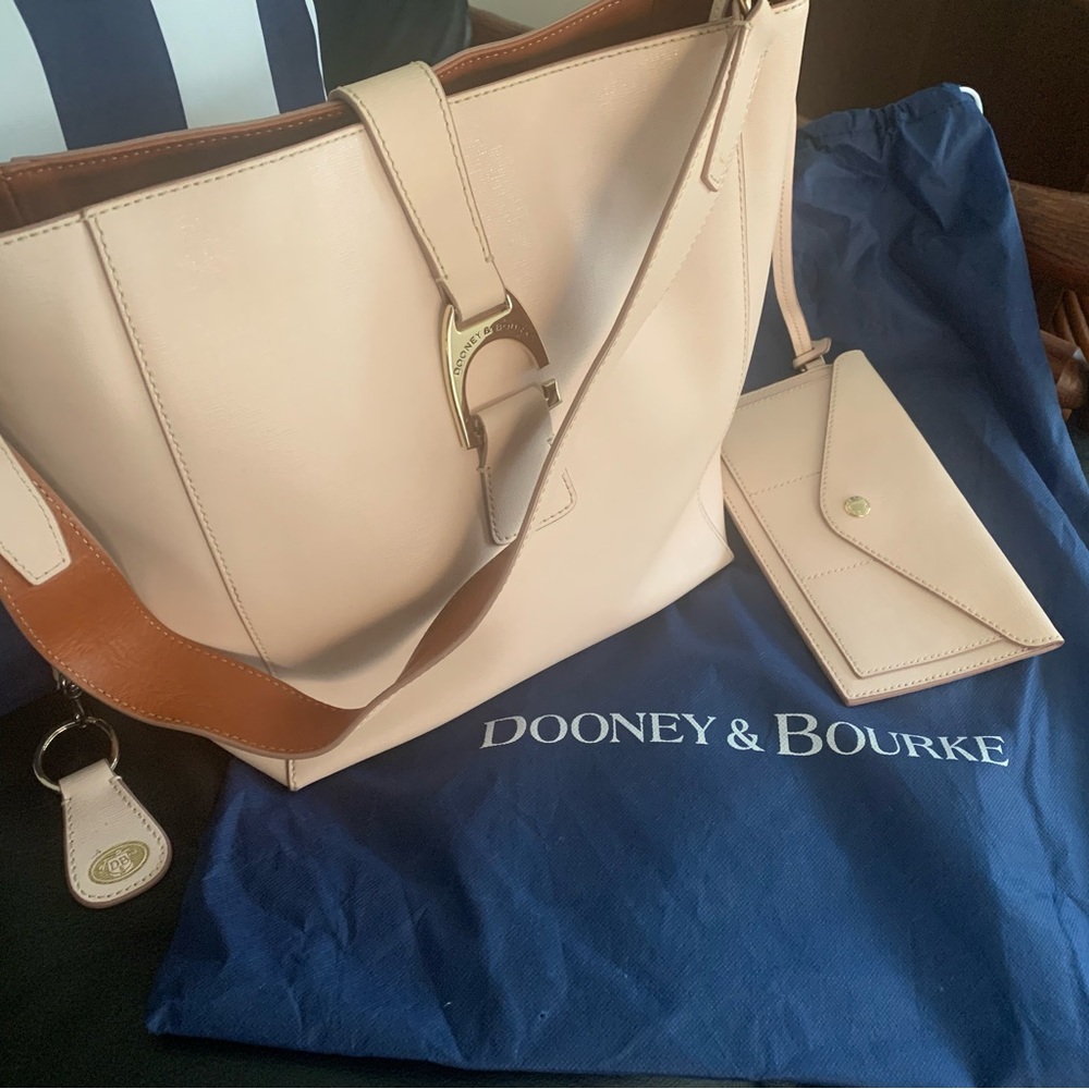 Dooney & Bourke Ashby Pink Saffiano Leather Shoulder Bag